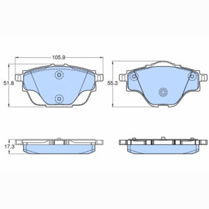 Δισκόφρενα ZTEC+ για Citroen,Ds,Opel,Peugeot